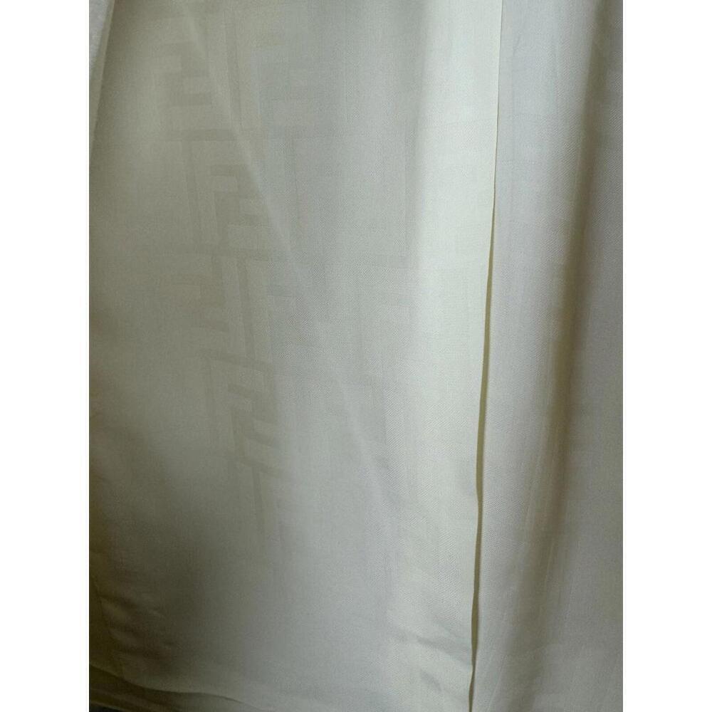 Fendi Wool & Silk Cropped Blazer Jacket Cream Size L - Picture 5 of 7